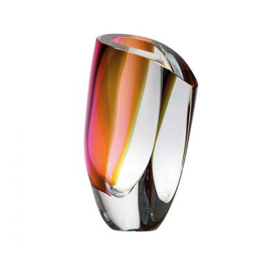 Kosta Boda GW AC-22 Mirage Vase XL Grey/Red | 31cm