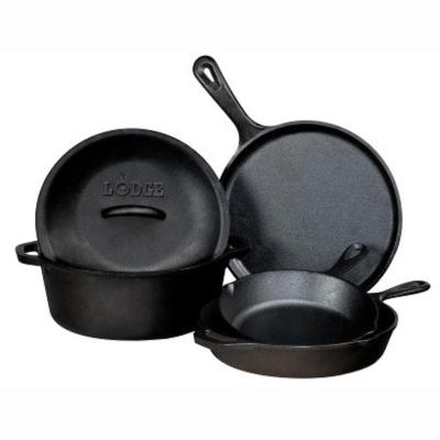 Lodge Cast Iron Cookware Set | 5 Piece