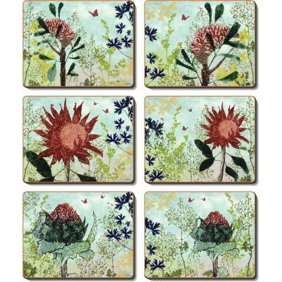 Cinnamon Flourish Cork Backed Placemats | Set of 6pcs 