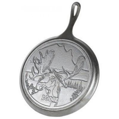 Lodge 10.5" Moose Wildlife Stamped Cast Iron Griddle