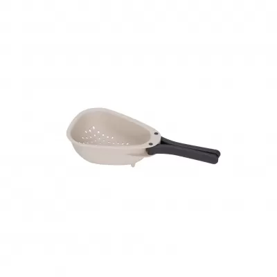Joseph Joseph Droplet Colander Small with Folding Handle | Stone