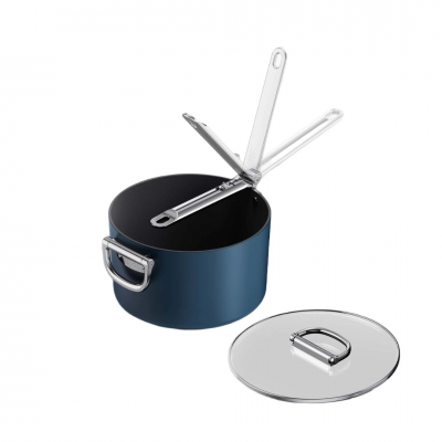 Joseph Joseph Space Nonstick Saucepan with Lid Midnight Blue | 23cm