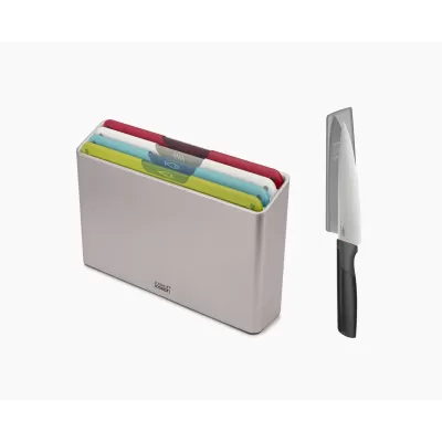 Joseph Joseph Folio Icon Multicolour Chopping Board Set 4 Piece with Knife