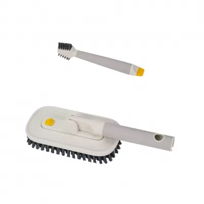 Joseph Joseph CleanTech Tile Scrubber & Spot Cleaning Tool Set | Stone