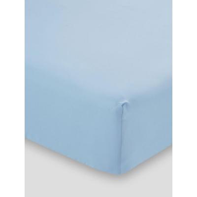 Linen House Remo Fitted Sheet 40cm | Double | Blue