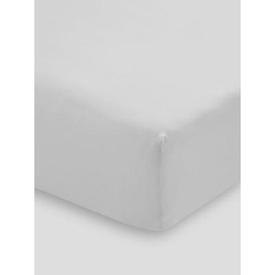 Linen House Remo Fitted Sheet 40cm | Double | Silver