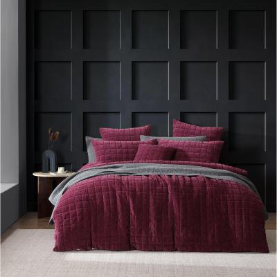 Platinum Apollo Plum Quilt Cover Set | King Bed