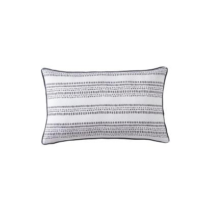 Logan & Mason Ebony Black Breakfast Cushion | 30x50cm