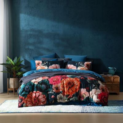 Logan & Mason Juniper Teal Quilt Cover Set | Super King Bed