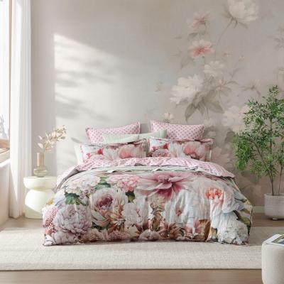 Logan & Mason Oleander Pink Quilt Cover Set | King Bed