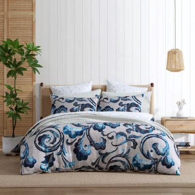 Logan & Mason Sardinia Coast Oatmeal Quilt Cover Set | King Bed