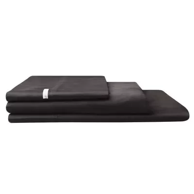 Logan & Mason 400TC Egyptian Cotton Sateen Fitted Sheet Granite | King Single Bed