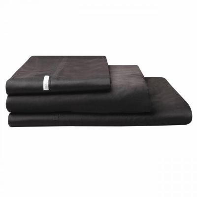 Logan & Mason 400TC Egyptian Cotton Sateen Sheet Set Granite | Double Bed