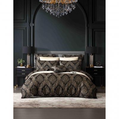 Davinci Monarch Black Quilt Cover Set | King Bed