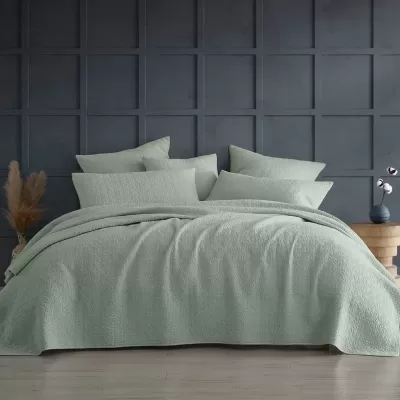 Platinum Kayo Sage Coverlet | Single/Double Bed