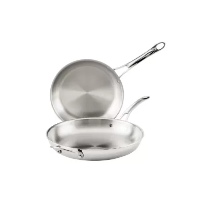 Anolon EverLast Tri-Ply Clad Stainless Steel Induction Fry Pan Set | 2 Piece