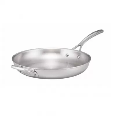 Essteele Eternita Stainless Steel Open French Skillet with Helper Handle | 30cm