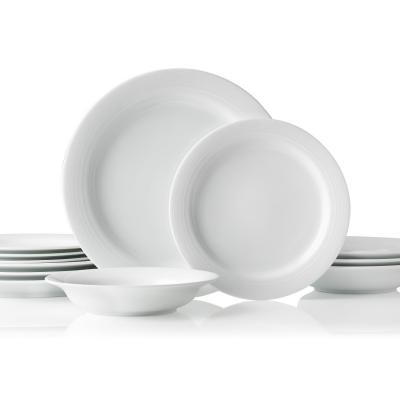 Noritake Arctic White Dinner Set | 12 Piece