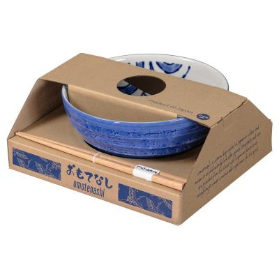 Omotenashi Etegami Tai Ramen Bowl 19cm with Chopstick | Gift Set