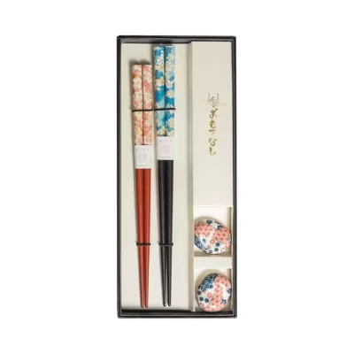 Omotenashi Harakura Chopstick & Chopstick Rest | Set of 4