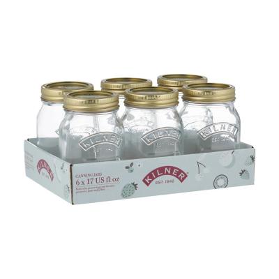 Kilner Preserve Jar 500ml | Set of 6