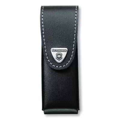 Victorinox Swiss Army Knife Leather Pouch Black | 4-6 Layers