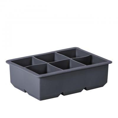 Avanti Silicone 6 Cup King Ice Cube Tray | Charcoal