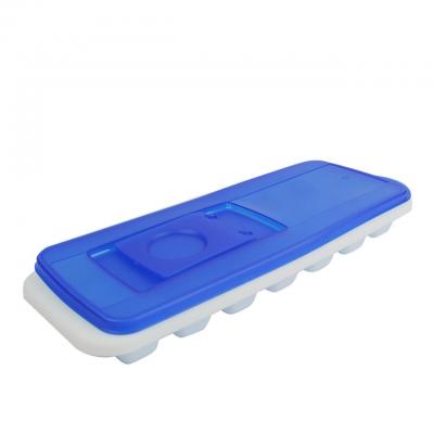 Avanti Ice Cube Tray With Pour Through Lid | Blue/White