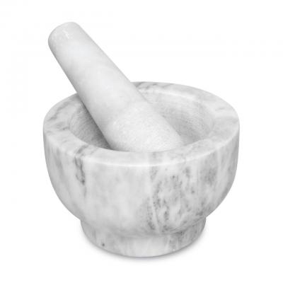 Avanti Marble Footed Mortar & Pestle White | 13cm