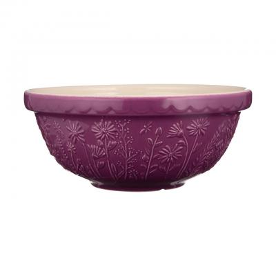 Mason Cash In The Meadow Daisy Mixing Bowl Purple | 26cm/2.7L