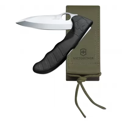 Victorinox Swiss Army Knife Hunter Pro Black with Nylon Belt Pouch | 2 Functions