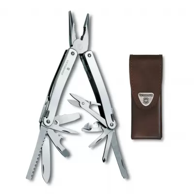 Victorinox SwissTool Spirit X with Leather Pouch | 24 Functions