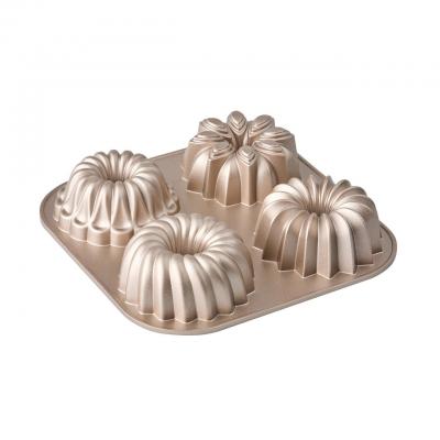 Bakemaster Assorted Mini Bundt Pan Champagne | 24x4.5cm
