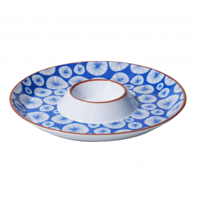 Avanti Round Sharing Plate with Sauce Bowl Lotus | 30cm