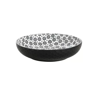 Wilkie Brothers Pasta Bowl 21x5cm | Monochrome Flower