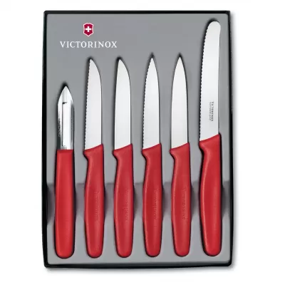 Victorinox Paring Knife Set Nylon Red | 6 Piece