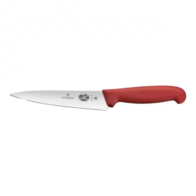 Victorinox Cooks/Carving Knife Fibrox 15cm | Red