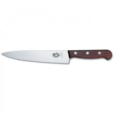 Victorinox Cooks/Carving Knife Wavy Edge Blade 19cm | Wood