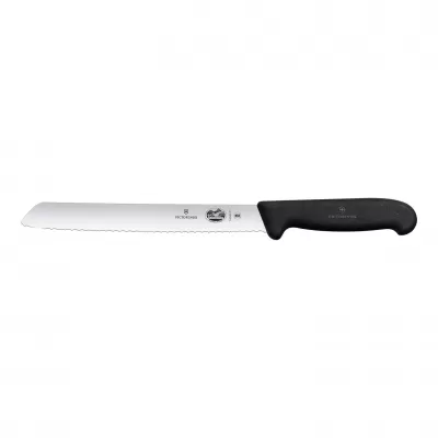 Victorinox Bread Knife Wavy Edge Fibrox 21cm | Black