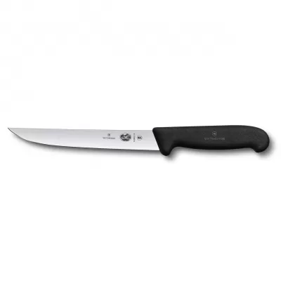 Victorinox Carving Knife Narrow Blade Fibrox 18cm | Black