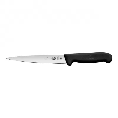 Victorinox Filleting Knife Flexible Blade Fibrox 18cm | Black