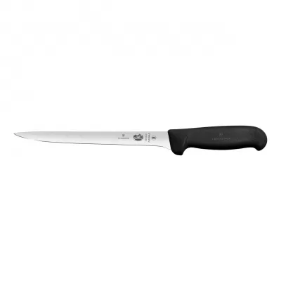 Victorinox Filleting Knife Flexible Narrow Blade Fibrox 20cm | Black