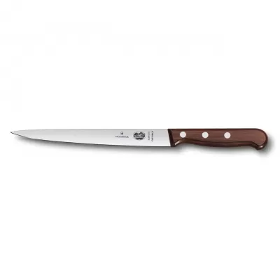 Victorinox Filleting Knife Extra Flexible Narrow Blade 18cm | Wood