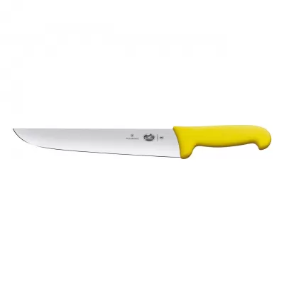 Victorinox Butcher Knife Straight Edge Blade Fibrox 16cm | Yellow