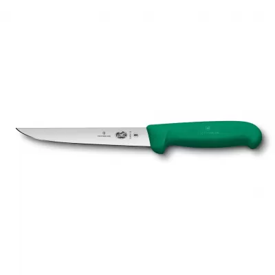 Victorinox Boning Knife Straight Wide Blade Fibrox 15cm | Green