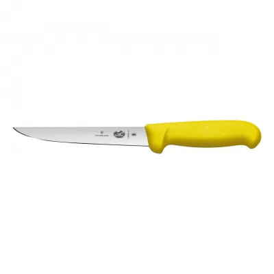 Victorinox Boning Knife Straight Wide Blade Fibrox 15cm | Yellow