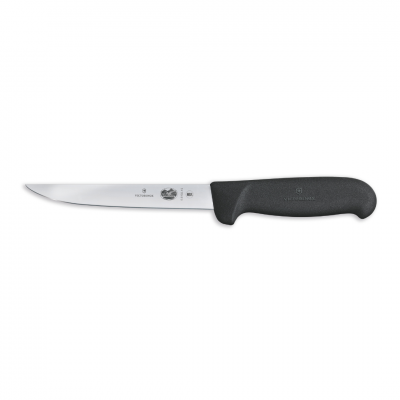 Victorinox Boning Knife Straight Narrow Blade Fibrox 15cm | Black