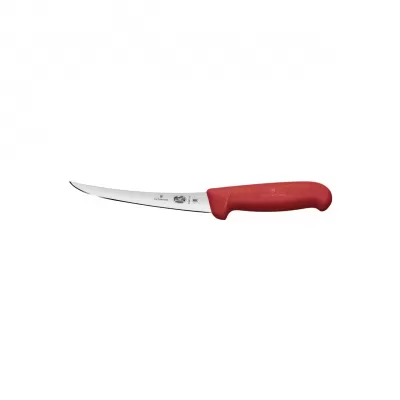 Victorinox Boning Knife Curved Narrow Blade Fibrox 12cm | Red