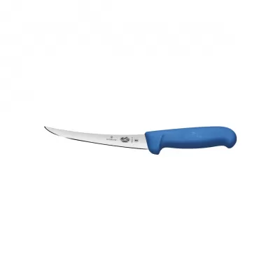 Victorinox Boning Knife Curved Narrow Blade Fibrox 12cm | Blue