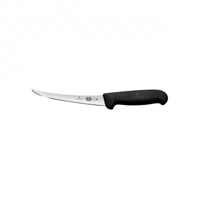 Victorinox Boning Knife Curved Narrow Blade Fibrox 12cm | Black
